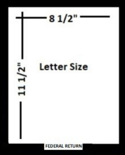 Picture of 102-2 BOTTOM TAB "FEDERAL RETURN" POS.#2