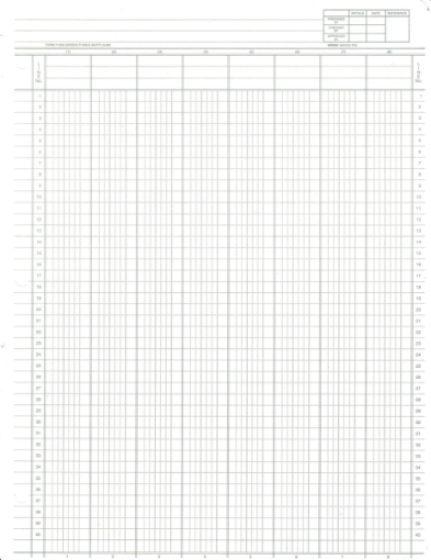 Picture of P558 GREEN-LETTER-8 COL. SKELETON COLUMNAR PADS