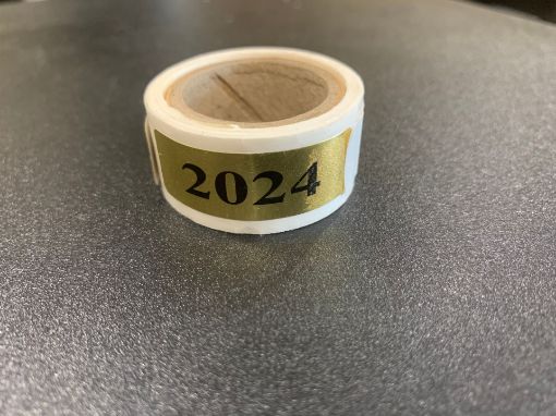 Picture of YEAR-GLD-B24 - "2024"   BULK - GOLD FOIL