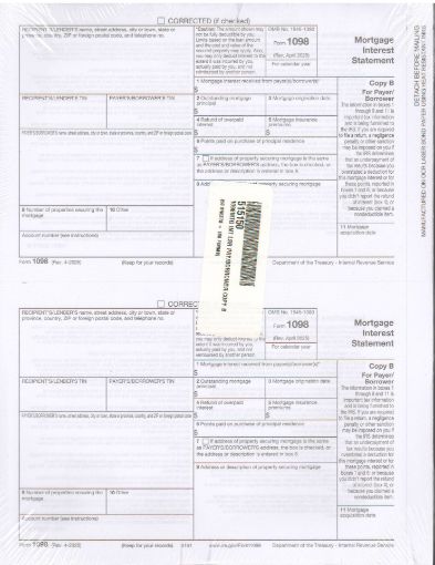 Picture of 5151 | 1098 Mortgage Interest Copy B