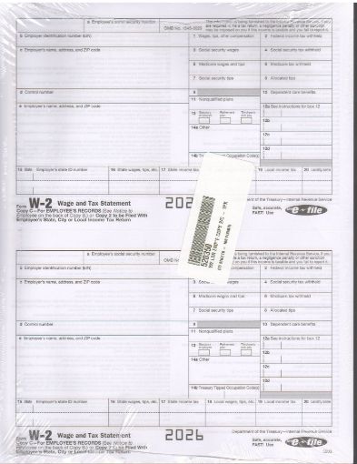 Picture of 5203 | W-2 Employee Copy C or Copy 2